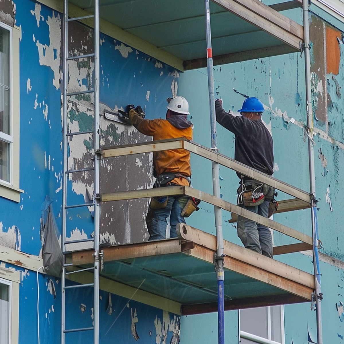 travaux façade lyon 69 Naveri Père et fils